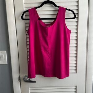 Chico’s size 2 Large tank top pink berry